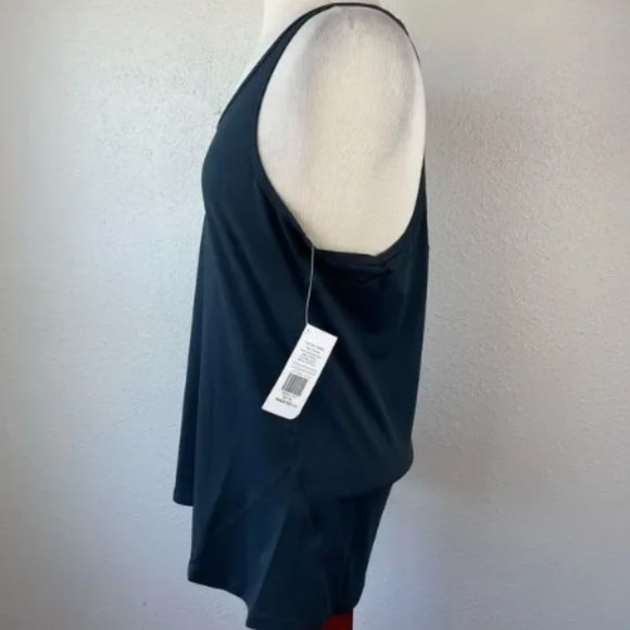 NWT Fabletics Leon Tank Ultra Soft Racerback Performance Top Black SZ XL NWT! - Picture 6 of 16